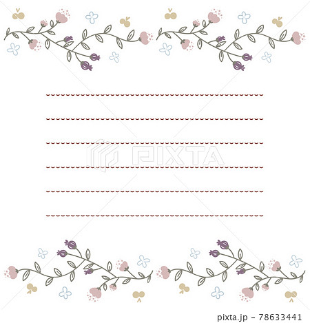 便箋 フレームのイラスト素材