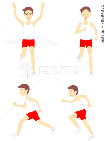 短距離走 陸上のイラスト素材 短距離走 陸上のイラスト素材