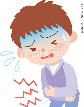 お腹が痛いのイラスト素材