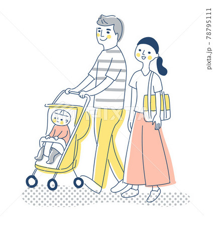 ベビーカーのイラスト素材集 ピクスタ