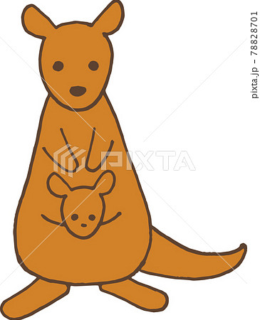 カンガルーのイラスト素材集 ピクスタ