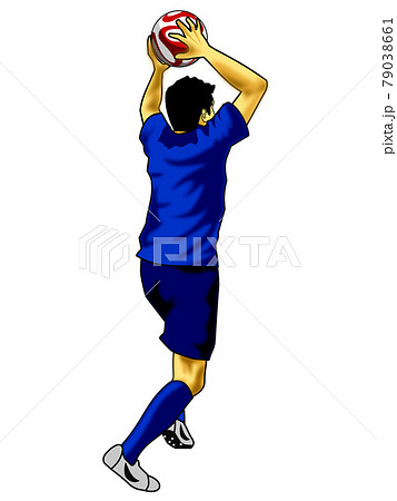 球技 スローイン サッカー スポーツのイラスト素材
