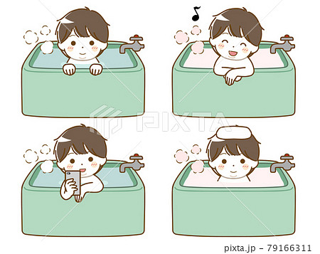 バスタイムのイラスト素材