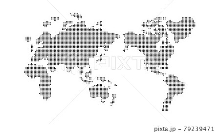 地図 マップ 世界地図 略図のイラスト素材