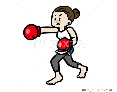 殴る かわいいのイラスト素材