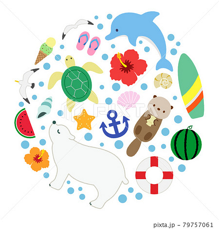 ラッコのイラスト素材集 ピクスタ