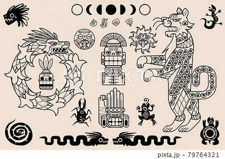 トライバル 部族 刺青 太陽のイラスト素材