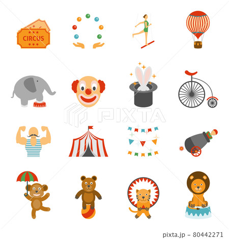 ベクター ピクトグラム セット 動物のイラスト素材