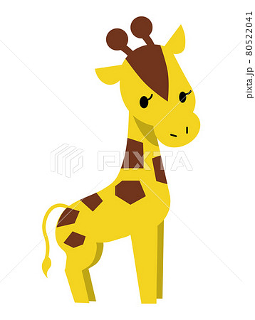 キリン イラスト きりん 全身のイラスト素材