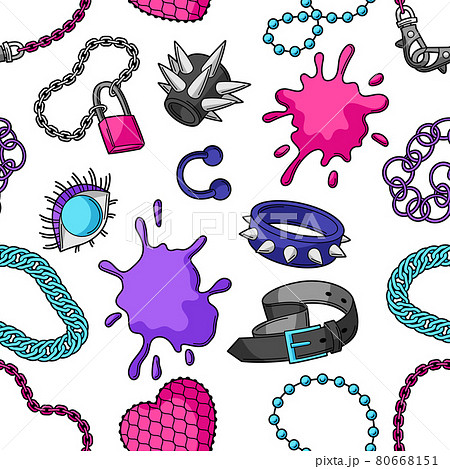 チェーン かっこいい 鎖 くさりのイラスト素材