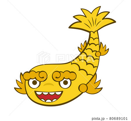 シャチホコのイラスト素材