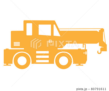 クレーン車のイラスト素材集 ピクスタ