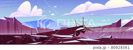 断崖 美しい 綺麗 水のイラスト素材