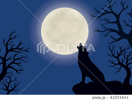 シルエット 狼のイラスト素材 - PIXTA