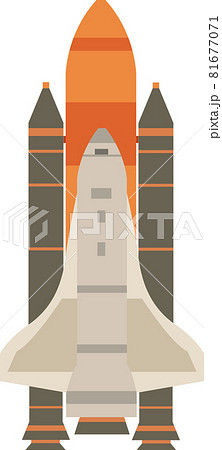 スペースシャトルのイラスト素材