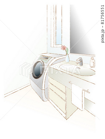 手洗い場のイラスト素材