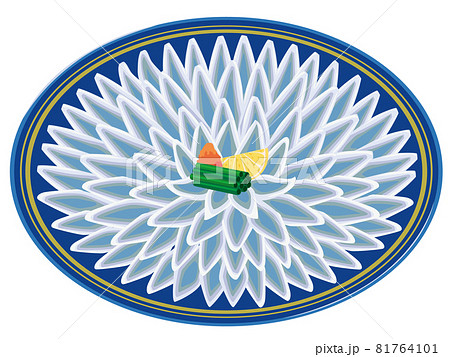 ふぐ刺しのイラスト素材