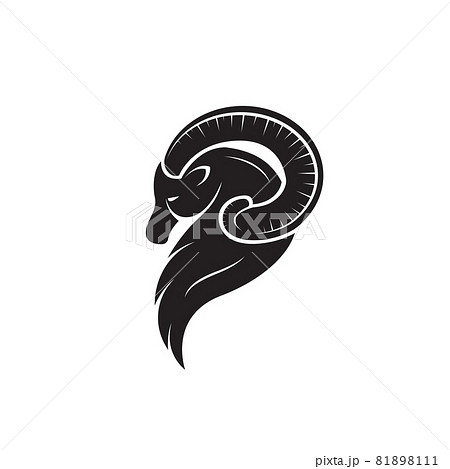 羊の角 角のイラスト素材