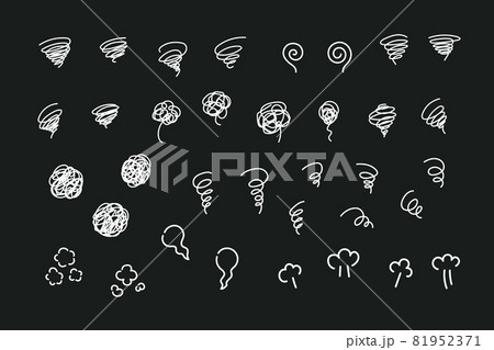 もやもや アイコンのイラスト素材