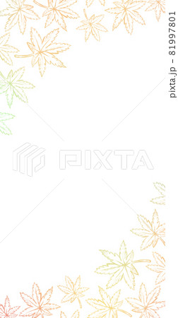 もみじ 紅葉 背景 透過光のイラスト素材