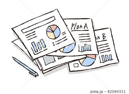 企画書のイラスト素材