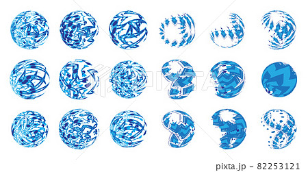 円 球 円形 球体のイラスト素材