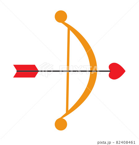 武器 矢 弓 ハートのイラスト素材
