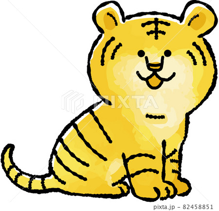 イラスト 動物 癒される 可愛いのイラスト素材