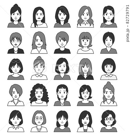 モノクロ 白黒 外国人 大人の写真素材