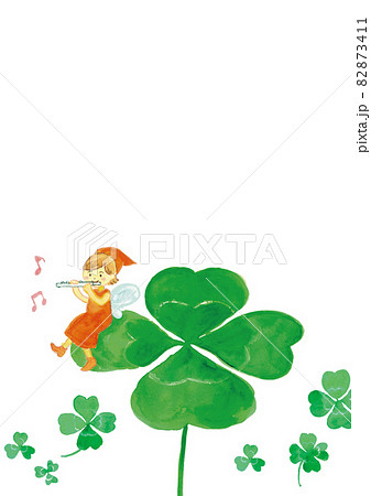 フルート 女の子のイラスト素材