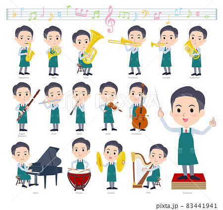 吹奏楽のイラスト素材集 ピクスタ