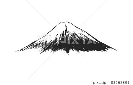 富士山 富士 水墨画 山のイラスト素材 - PIXTA