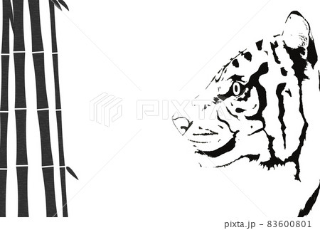 かっこいい カッコイイ モノトーン 白黒のイラスト素材