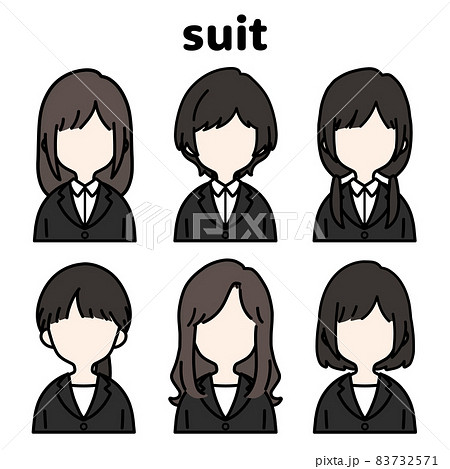 のっぺらぼうのイラスト素材