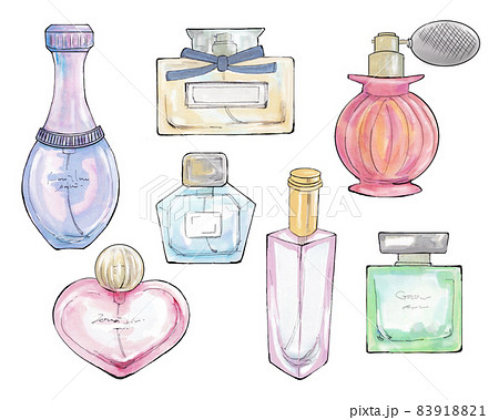 香水瓶のイラスト素材