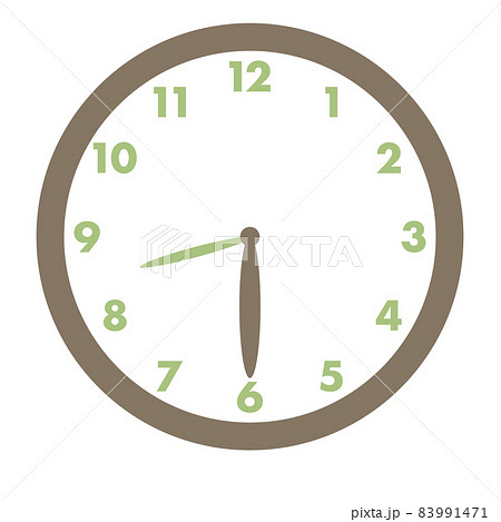 確認⸜(๑'ᵕ'๑)⸝✩.*˚シンプルデザイン+時計イラスト3点セット3750円 8時20分のイラスト素材 - PIXTA