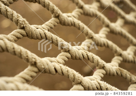 ロープ 縄 綱 質感の写真素材