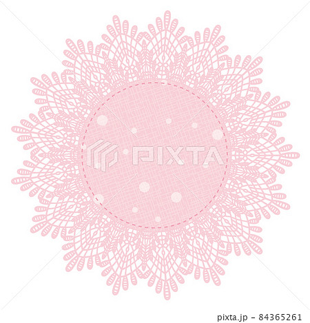 ベクター ライン 刺繍レース レース模様のイラスト素材