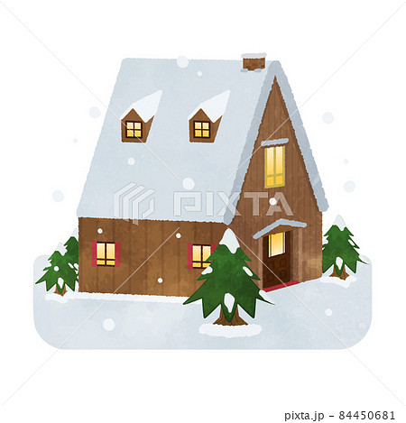 レンガの家のイラスト素材 レンガの家のイラスト素材