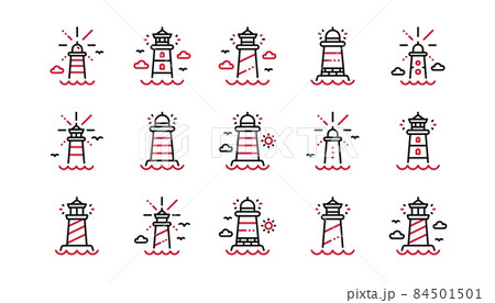 ポートタワーのイラスト素材