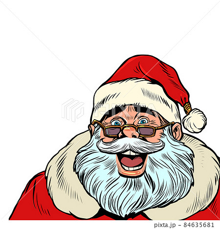 サンタ サンタクロース ポップアート レトロのイラスト素材