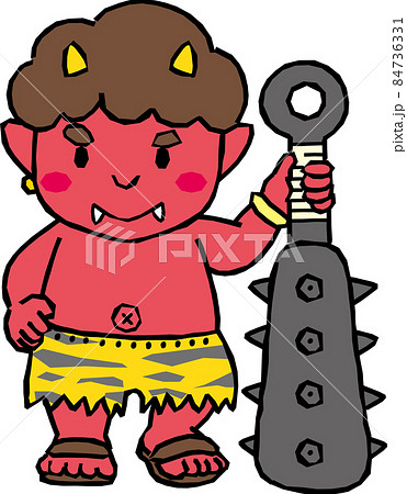鬼に金棒のイラスト素材