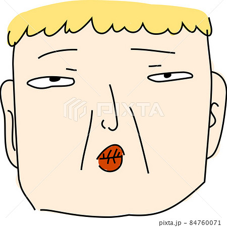 ブス 顔のイラスト素材