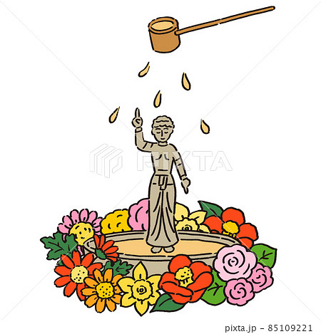 お釈迦様のイラスト素材