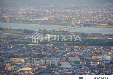 四国三郎橋の写真素材