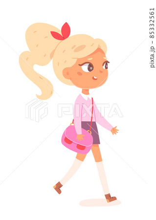 横歩き 子供 人物 こどものイラスト素材