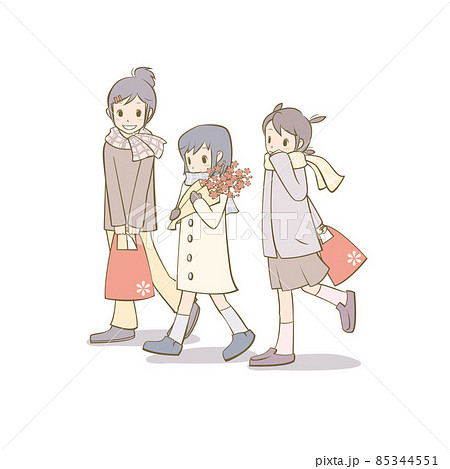 3人組のイラスト素材