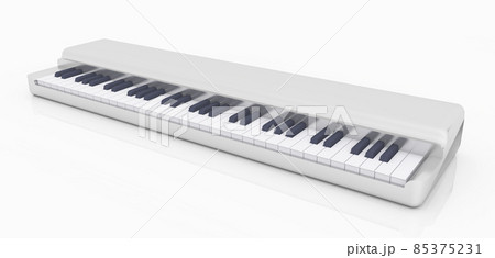 キーボード 電子楽器 イラストレーション 鍵盤楽器のイラスト素材