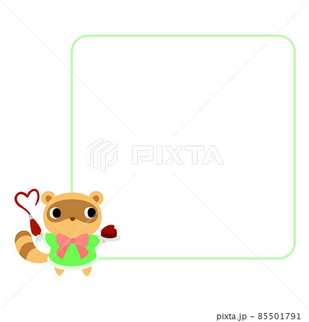 たぬき 子供 保育園の写真素材