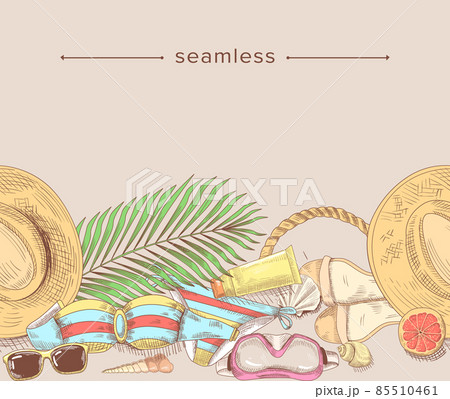 貝殻ブラのイラスト素材